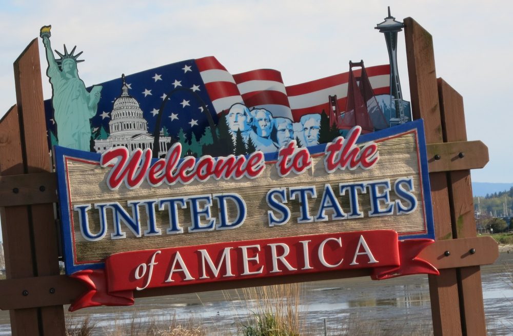 A sign at the Canadian border reads "Welcome to the United States of America." What the Dutch think about Americans
