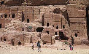 some smaller tombs at Petra