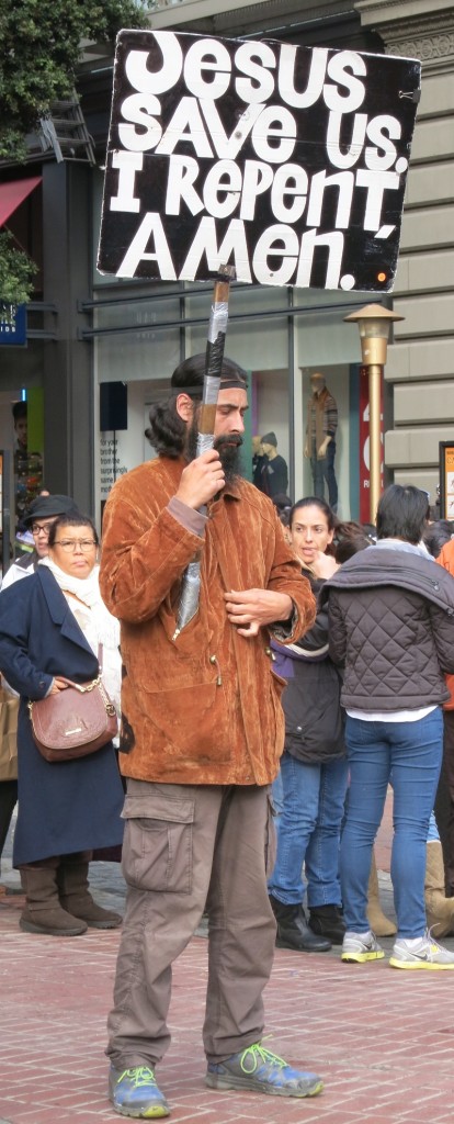 guy with sign