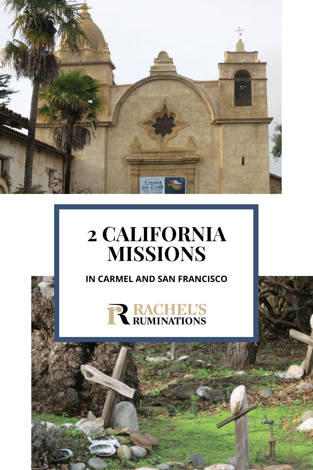 Carmel Mission and Mission Delores are historic churches in the California mission system that lines the coast from San Diego to Sonoma, dating from long before the Gold Rush. via @rachelsruminations