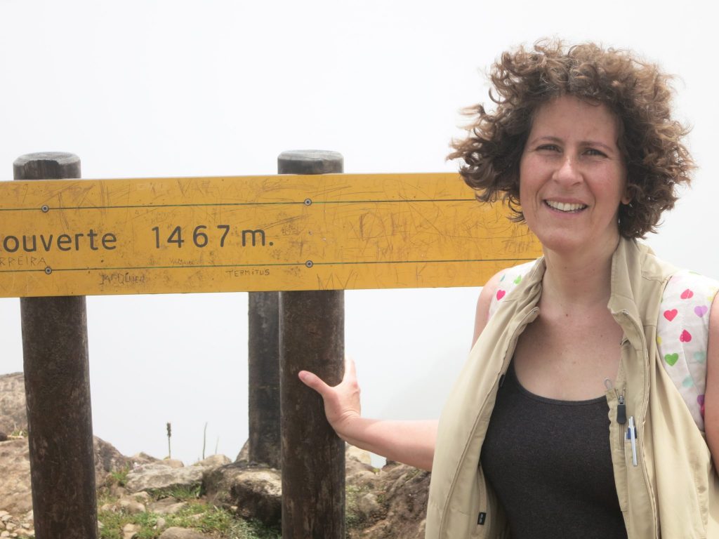 picture of me at the top of La Soufriere volcano