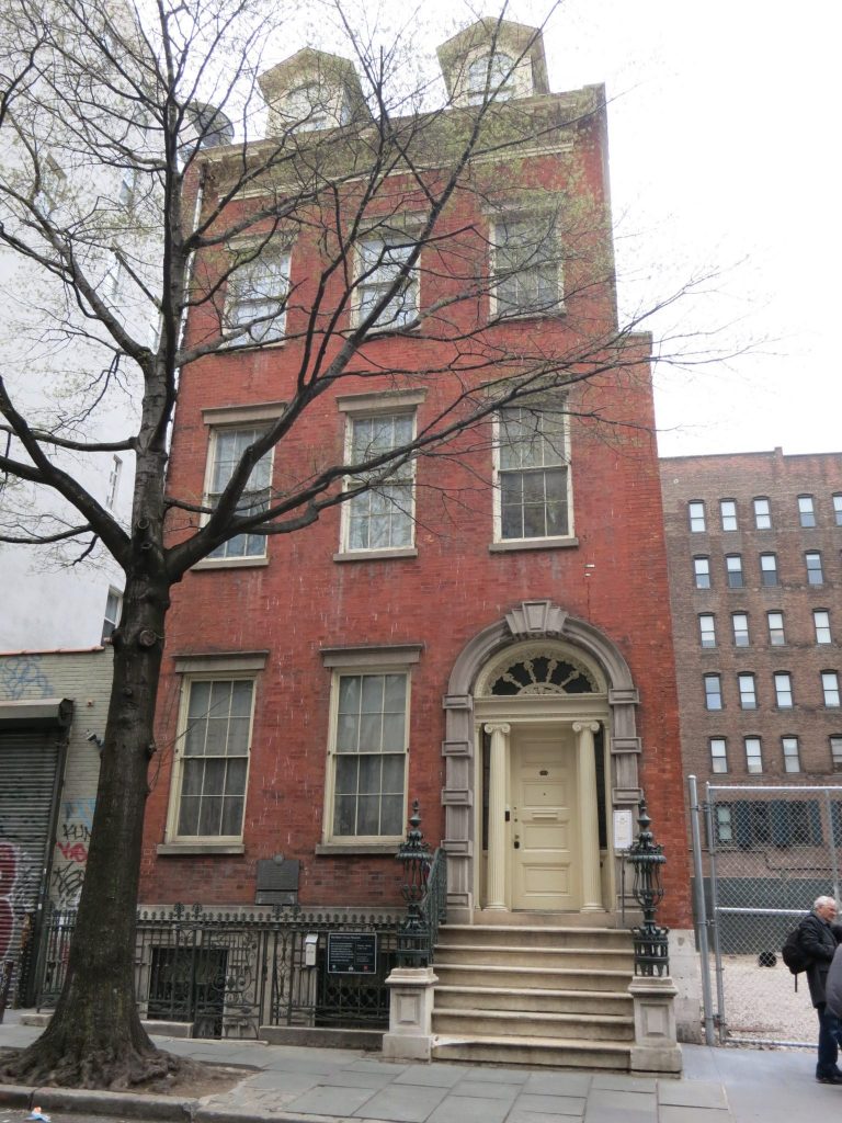 a photo of the exterior of Merchant's House Museum: a brownstone