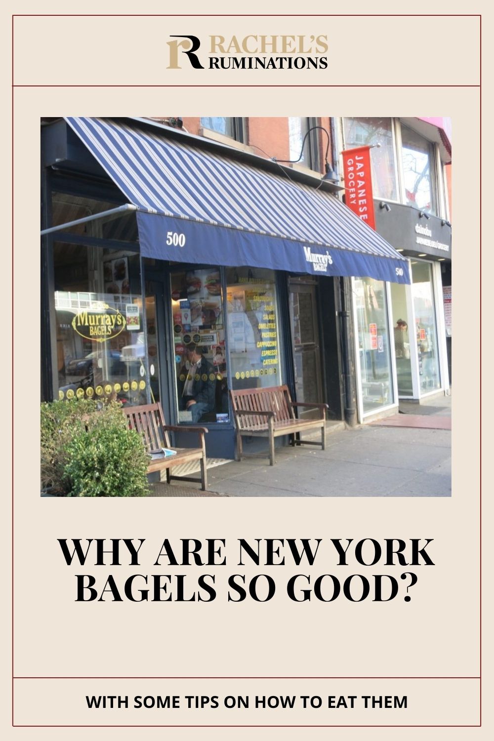 Going to New York City, I looked forward to a bagel more than anything. But why are NY bagels so good? With some tips about bagel-eating! via @rachelsruminations