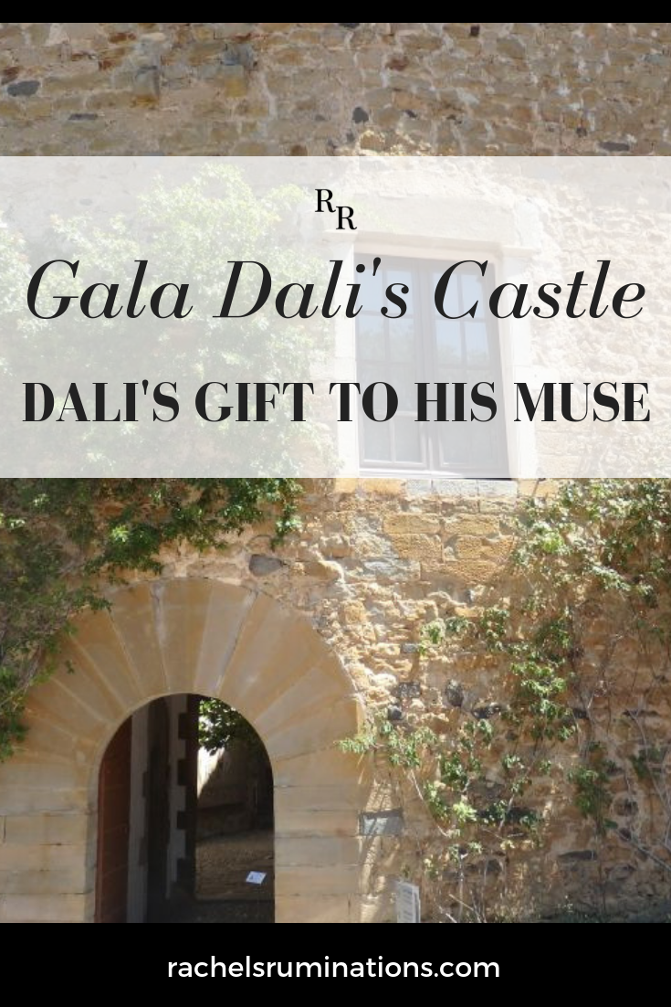 Gala Dali Castle is supposed to be about Gala Dali, but it's really about her relationship with Salvador Dali! Pinnable image.