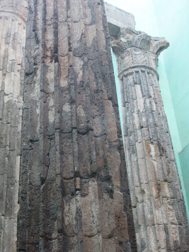 Roman columns in Barcelona