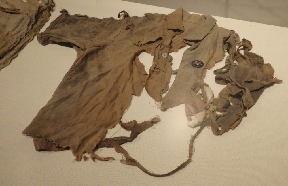 shirt worn by one of the student victims of the Hiroshima bomb