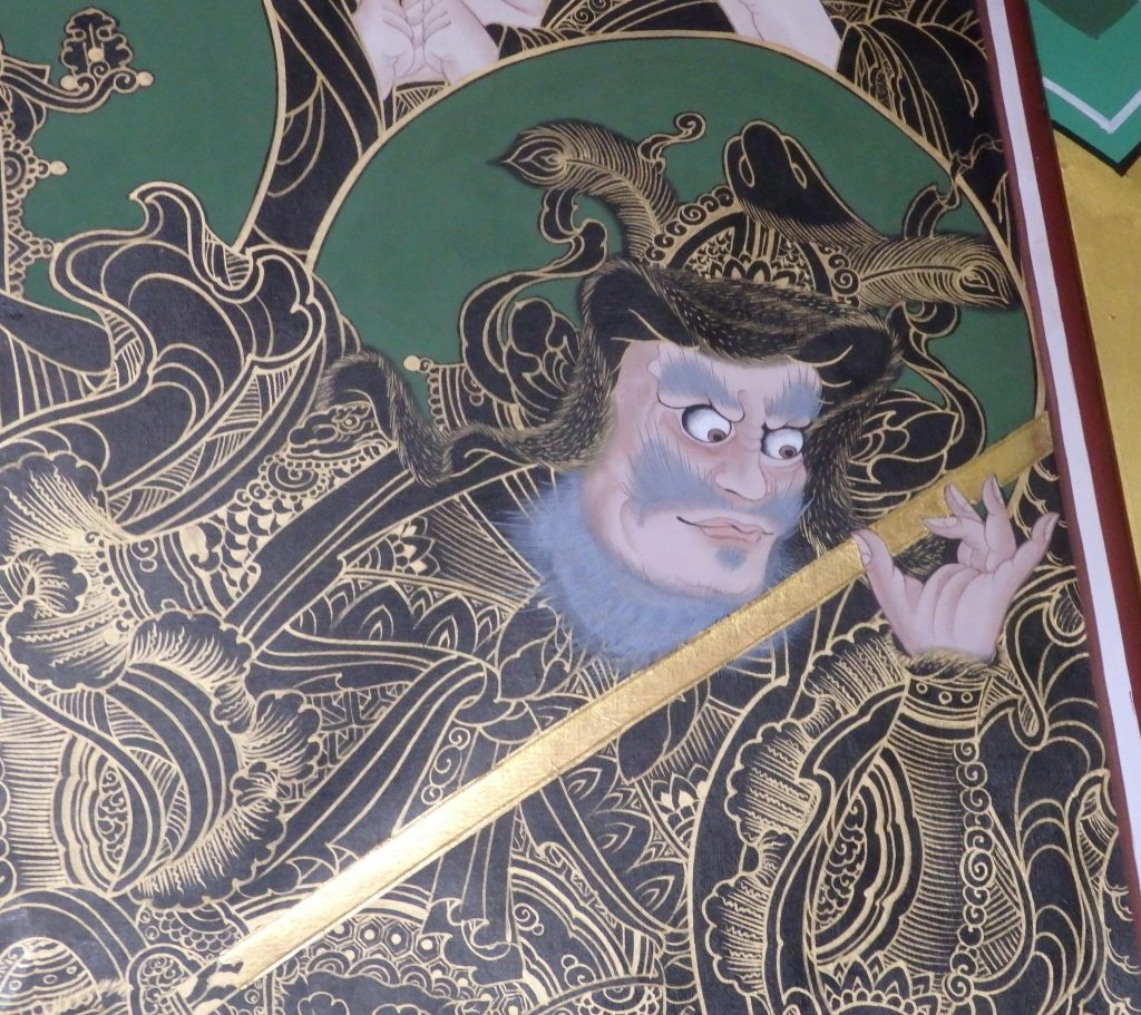 detail of the painting above the shrine in Daeseungwon Temple, Suwon, South Korea