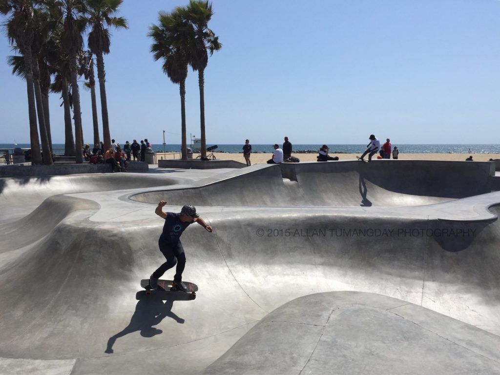 Venice Beach Skate Park. Photo by Al Tumangday, via Trover.com