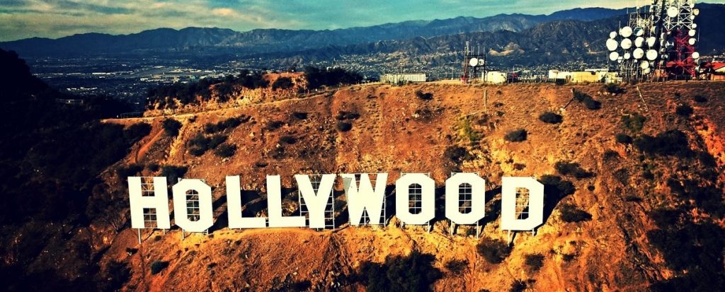 the iconic Hollywood sign