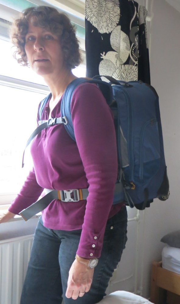 Here's a picture to give you an idea of how big a 35-liter backpack is.