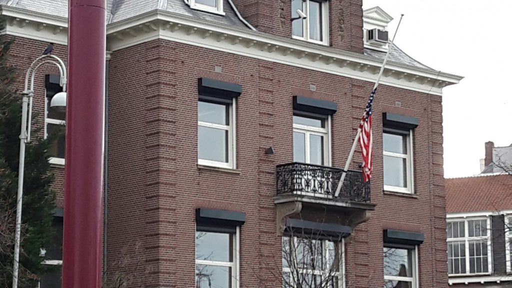 The US consulate in Amsterdam is a brick building, quite elegant. A small balcony on the second floor holds an American flag at half-mast. This is where I renounced on my renunciation day.