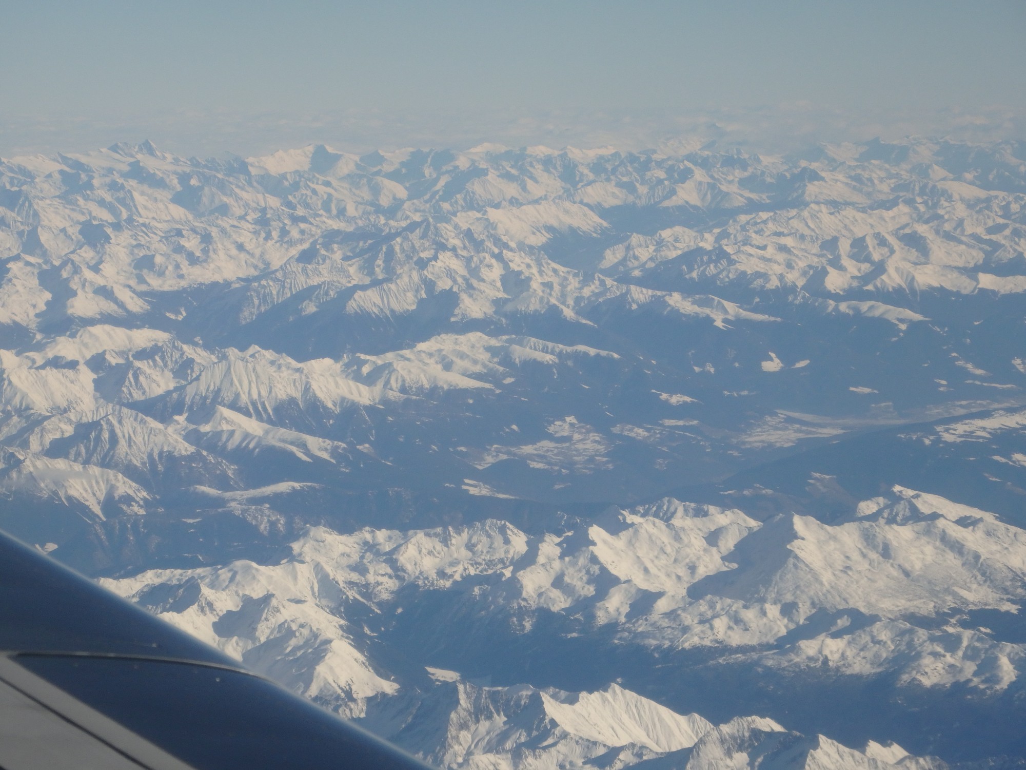 a view of the Italian Alps. The flight time that our pilot spends here would not count as US-earned.
