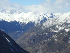 view across the Val d'Aran from the Baquiera Beret ski resort, Spain