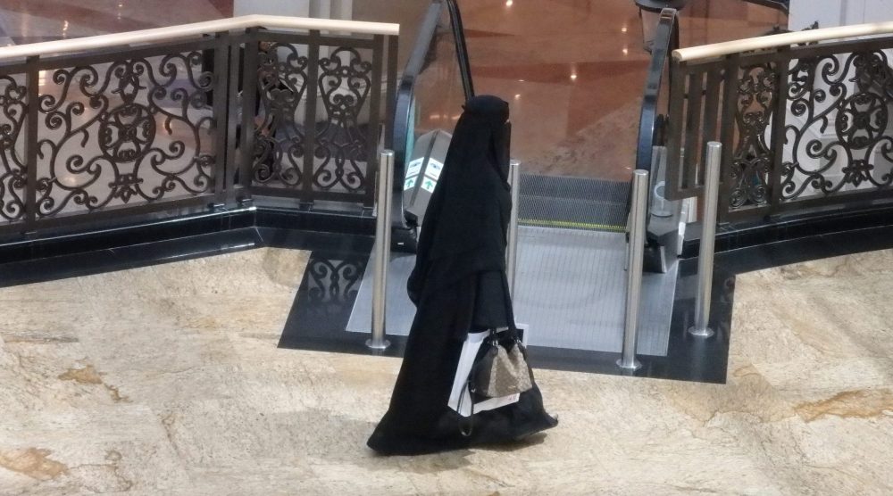a woman shopping at the Mall of the Emirates in Dubai