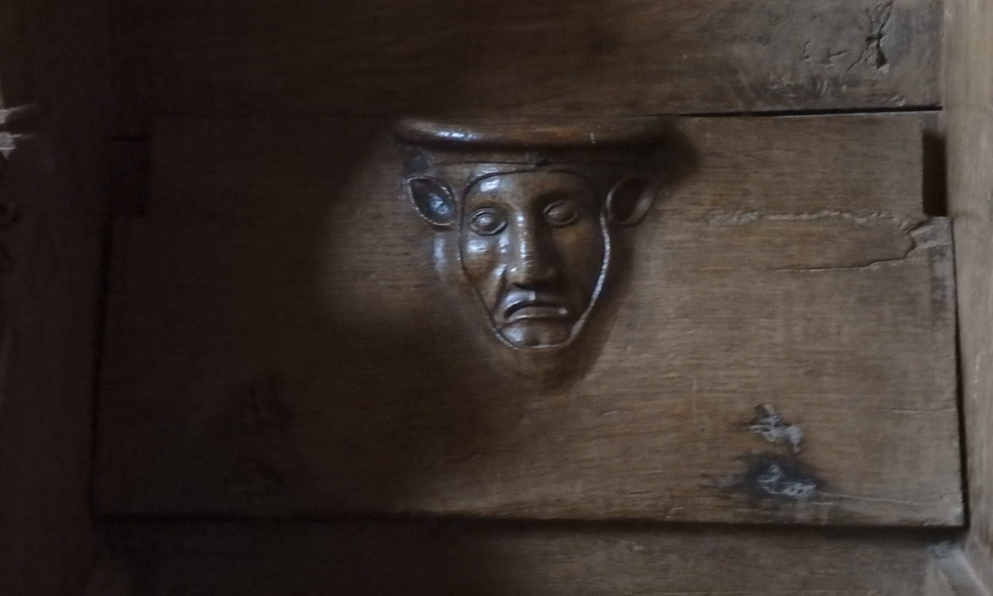 a misericord at Klooster Ter Apel in the Netherlands