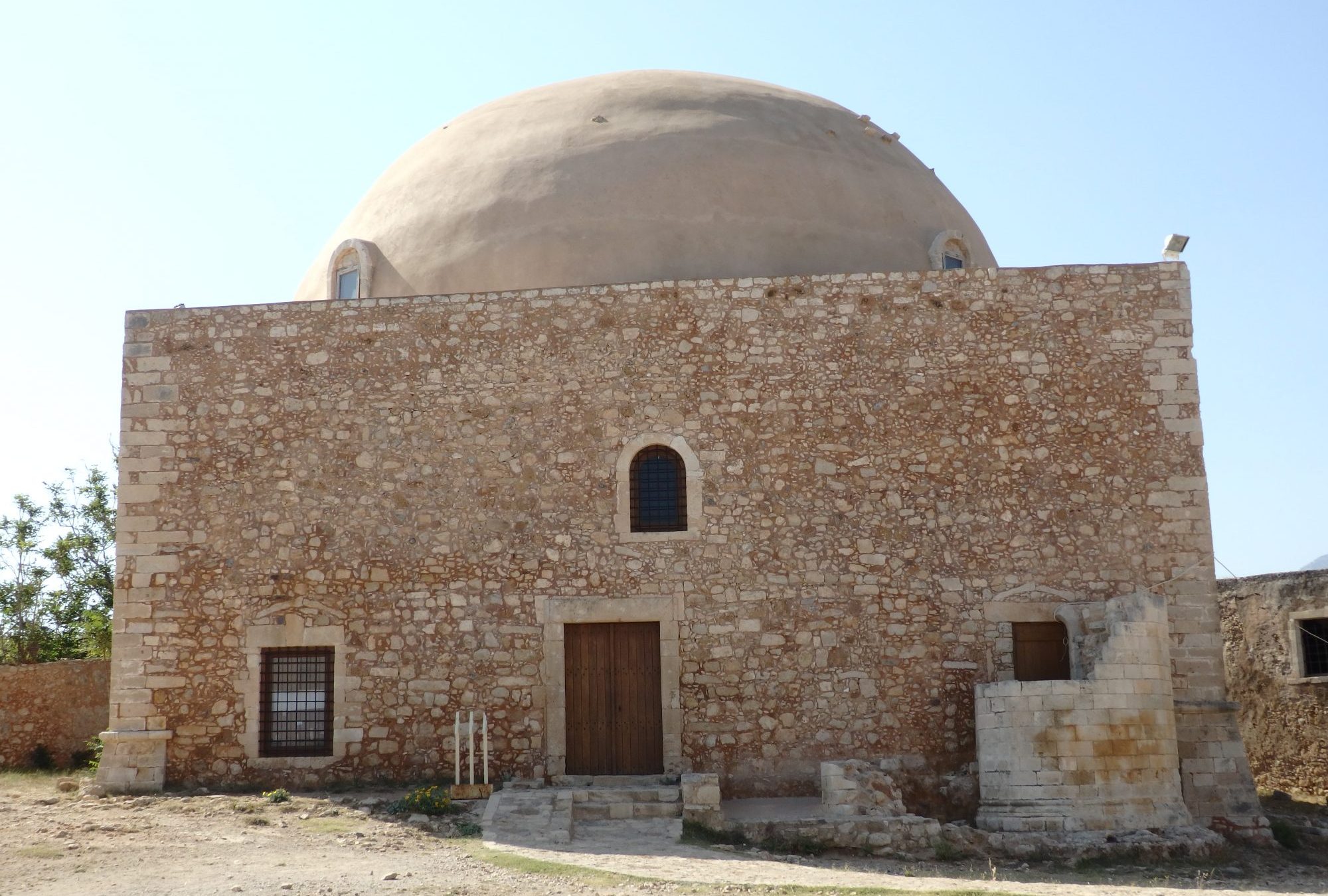 The mosque inside the Fortezza of Rethymnon