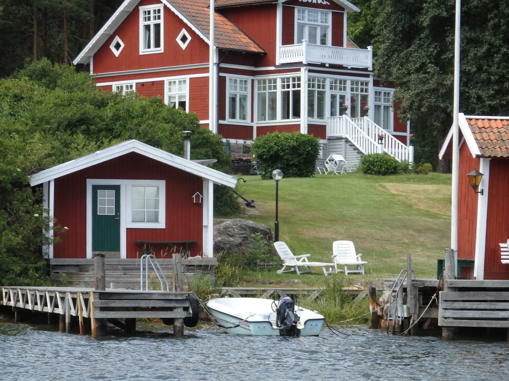 someone's summer house on an island in the Stockholm archipelago in Sweden