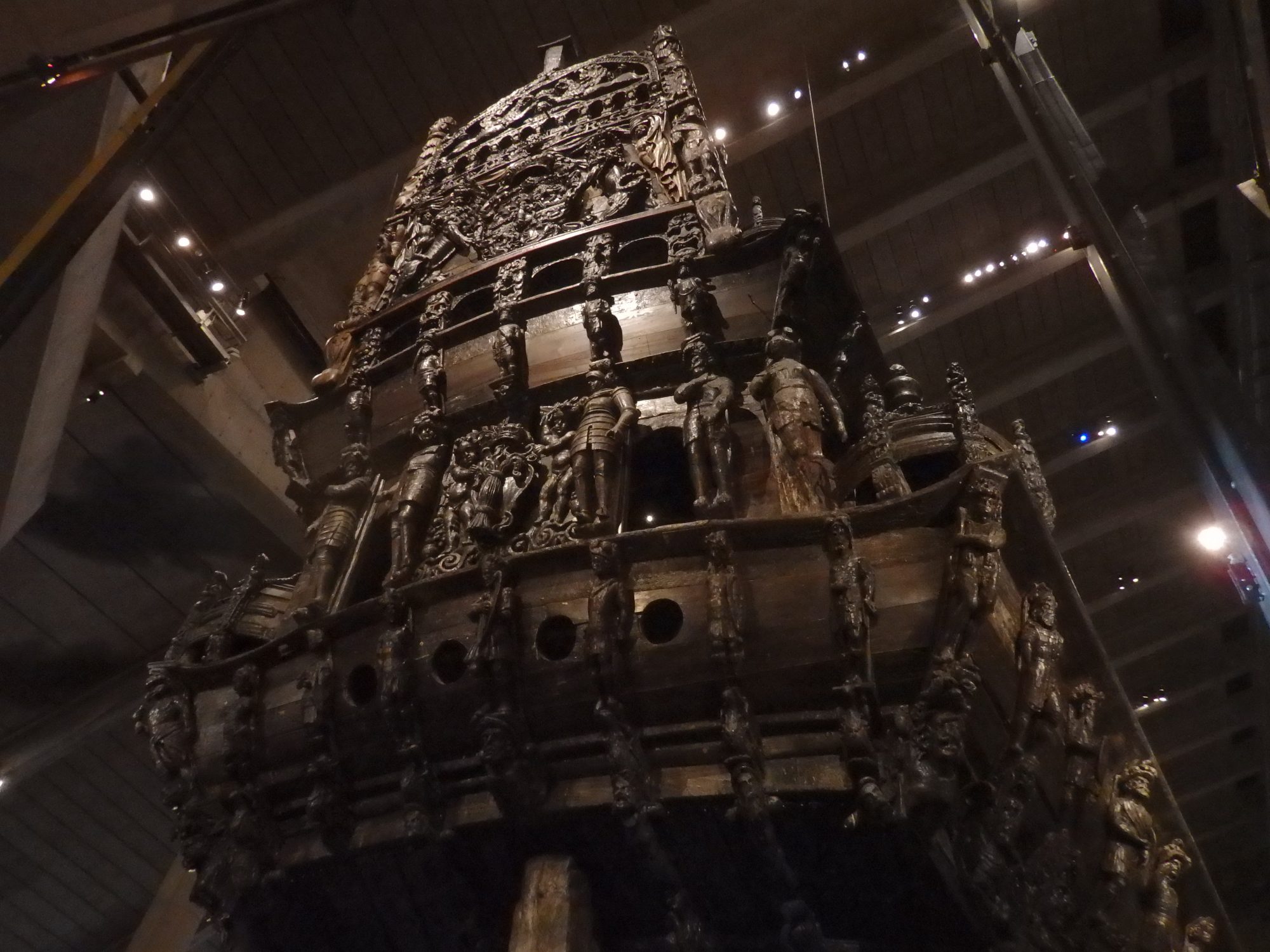 the entire stern of the Vasa: Stockholm, Sweden