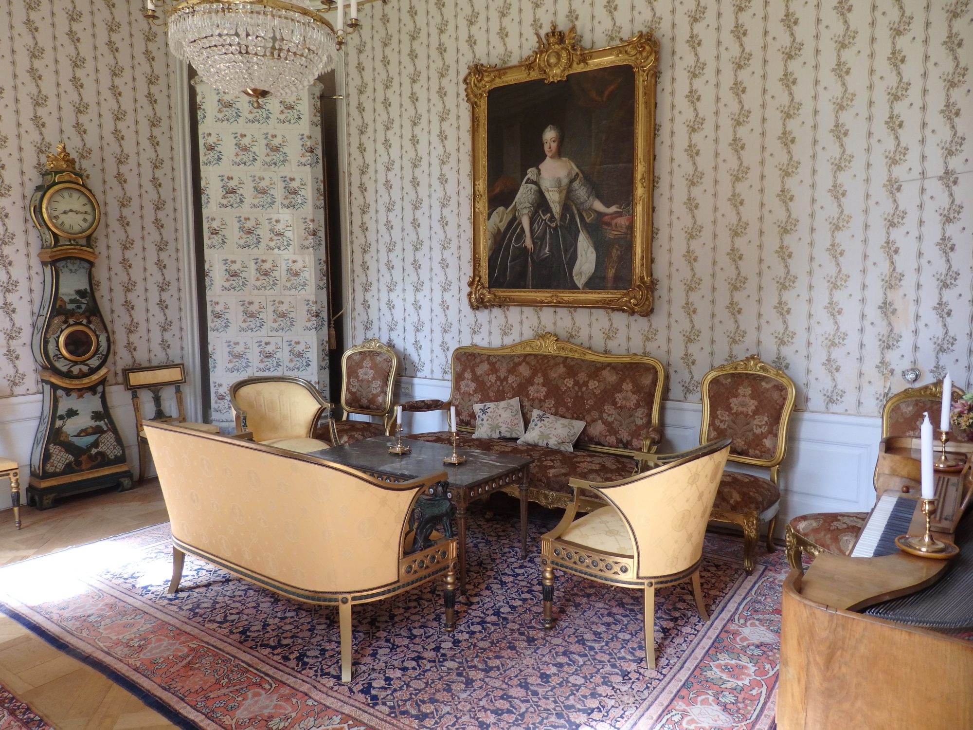 one of many lovely rooms inside Sparreholms manor, Sormland, Sweden