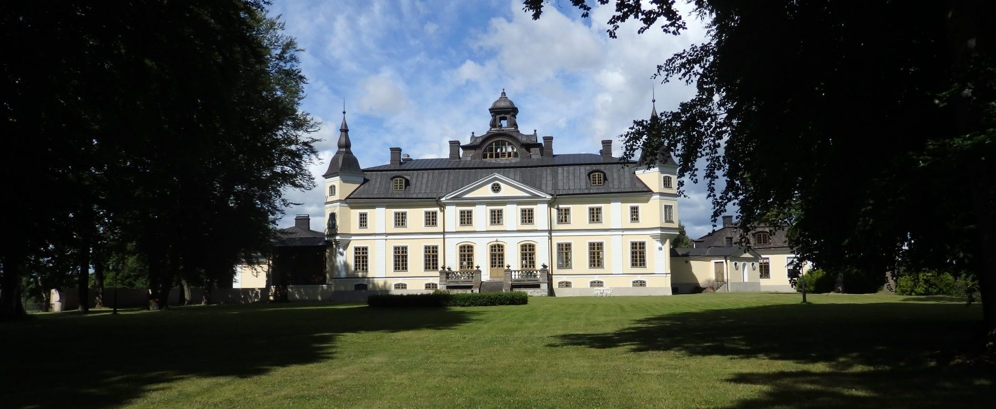 Rear view of Sparreholms manor in Sormland, Sweden