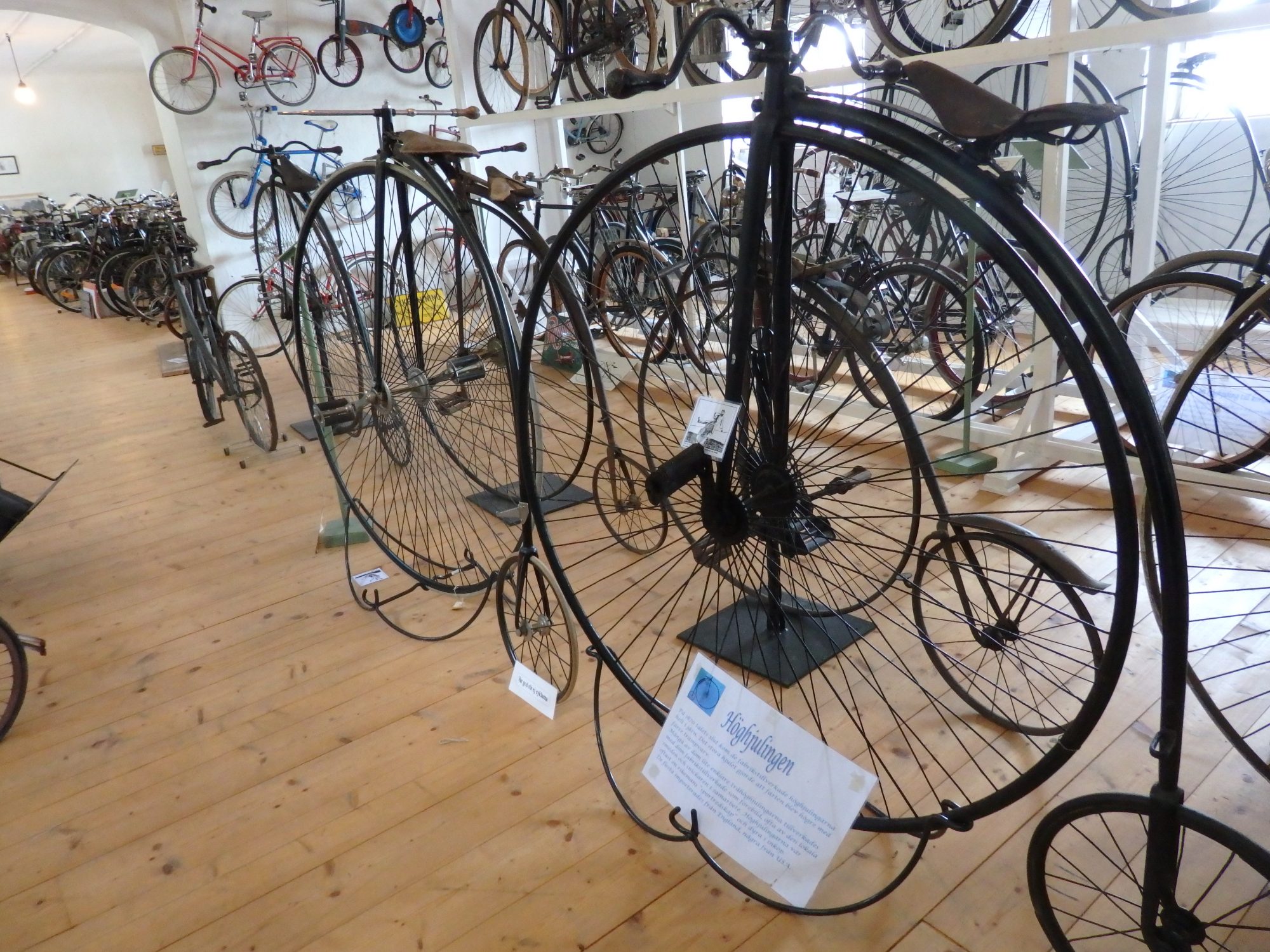 a part of the bicycle collection at Sparreholms manor, Sormland, Sweden