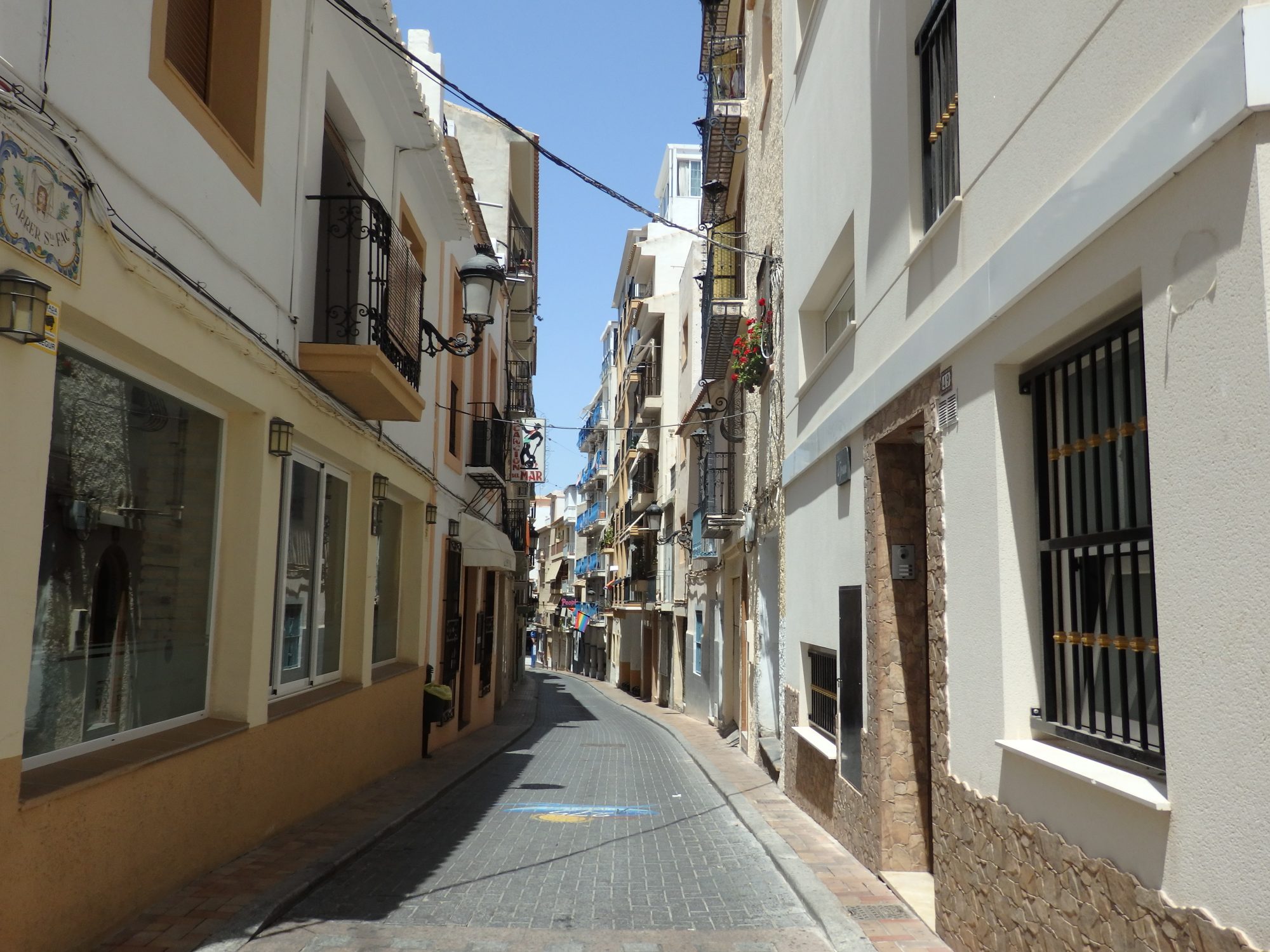 a street in the old section of Benidorm