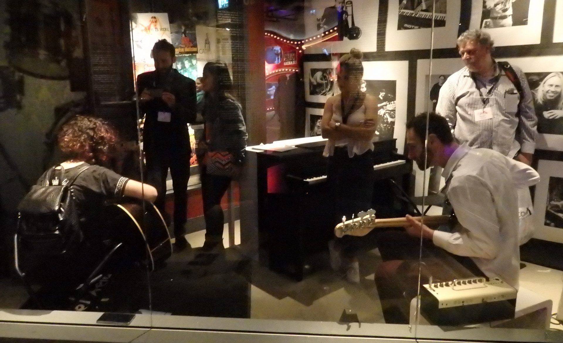 the recording studio