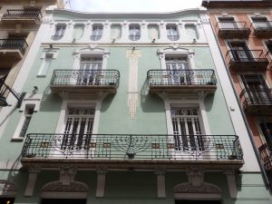 a modernist building in Alcoi, Spain