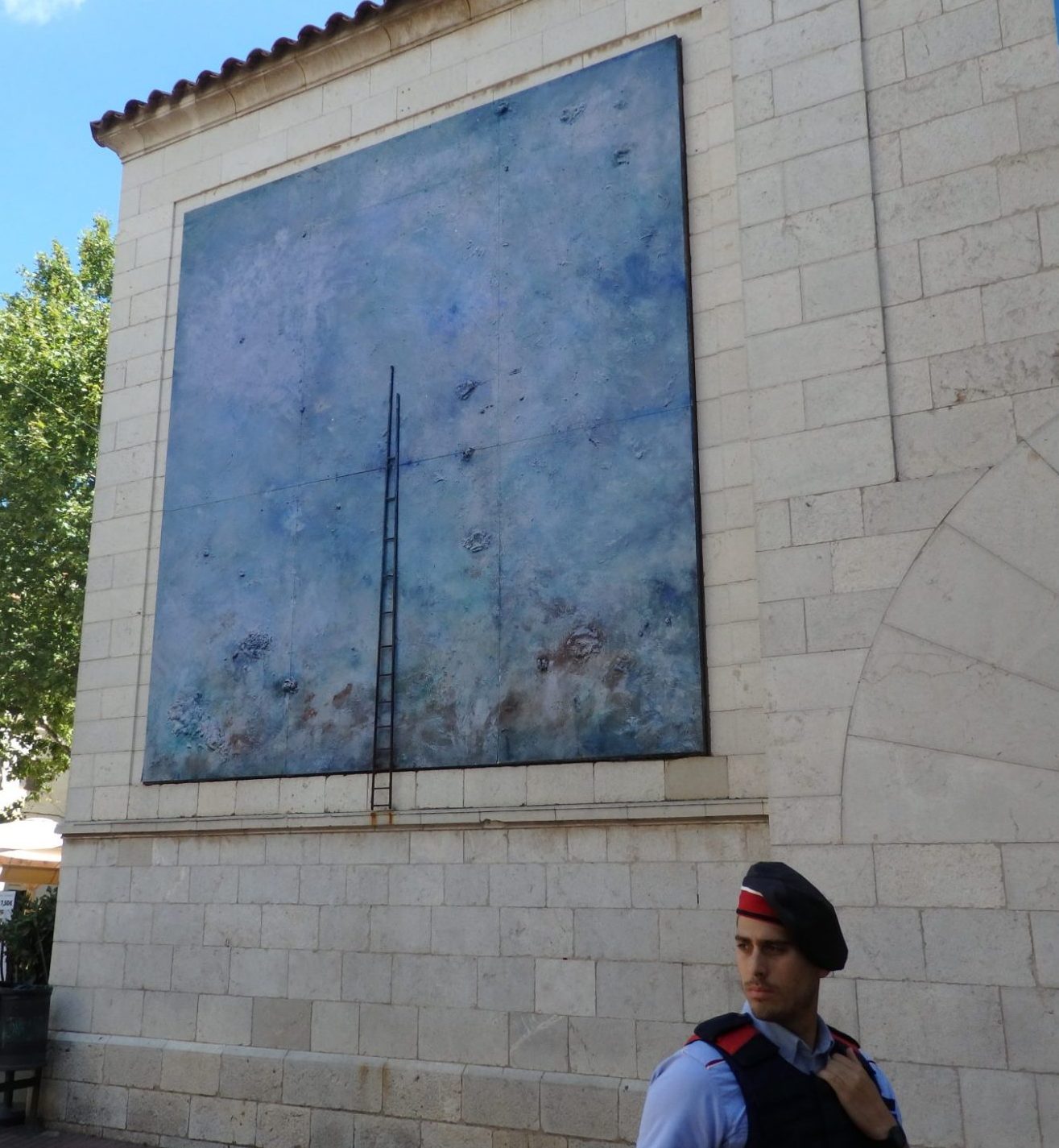 This artwork is just to the left of the tourist information office in Figueres, Spain.