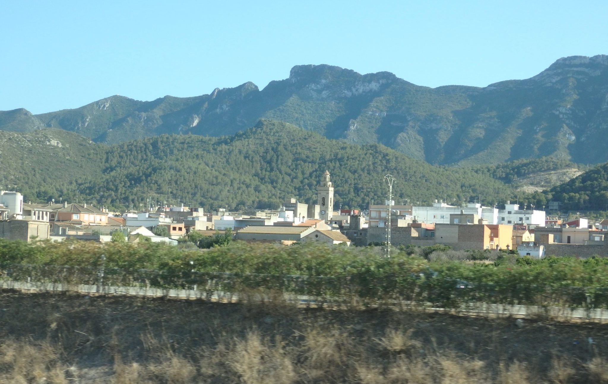 one of many villages you can spot from the highway in Baix Emporda