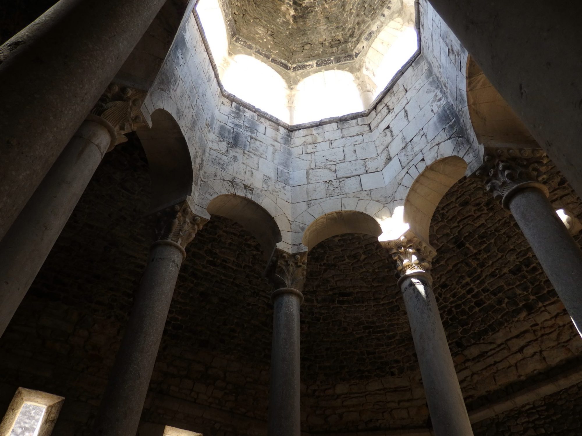 the Arab baths in Girona, Spain