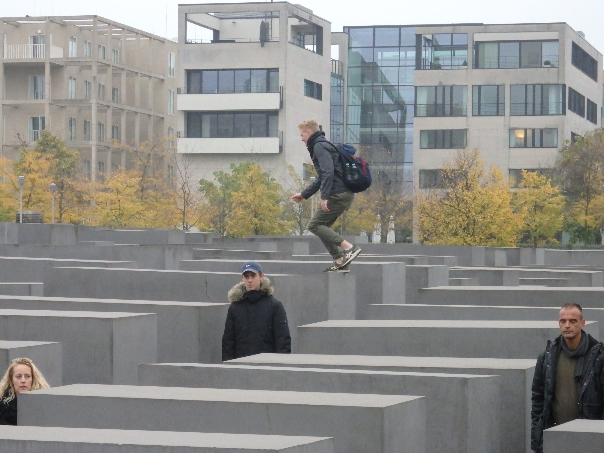 the Memorial to the Murdered Jews of Europe during the day