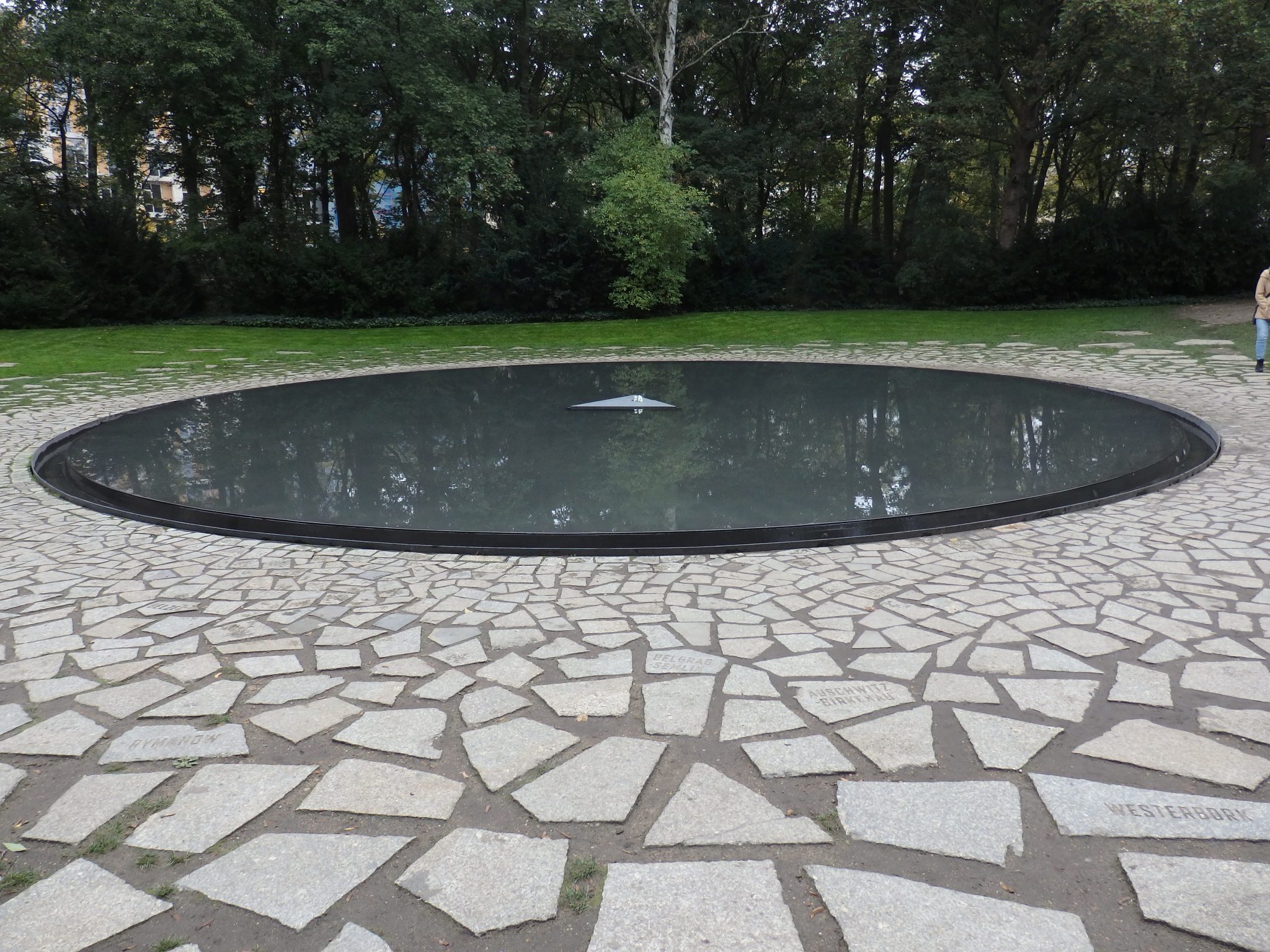 the Memorial to the Sinti and Roma Victims of National Socialism in Berlin