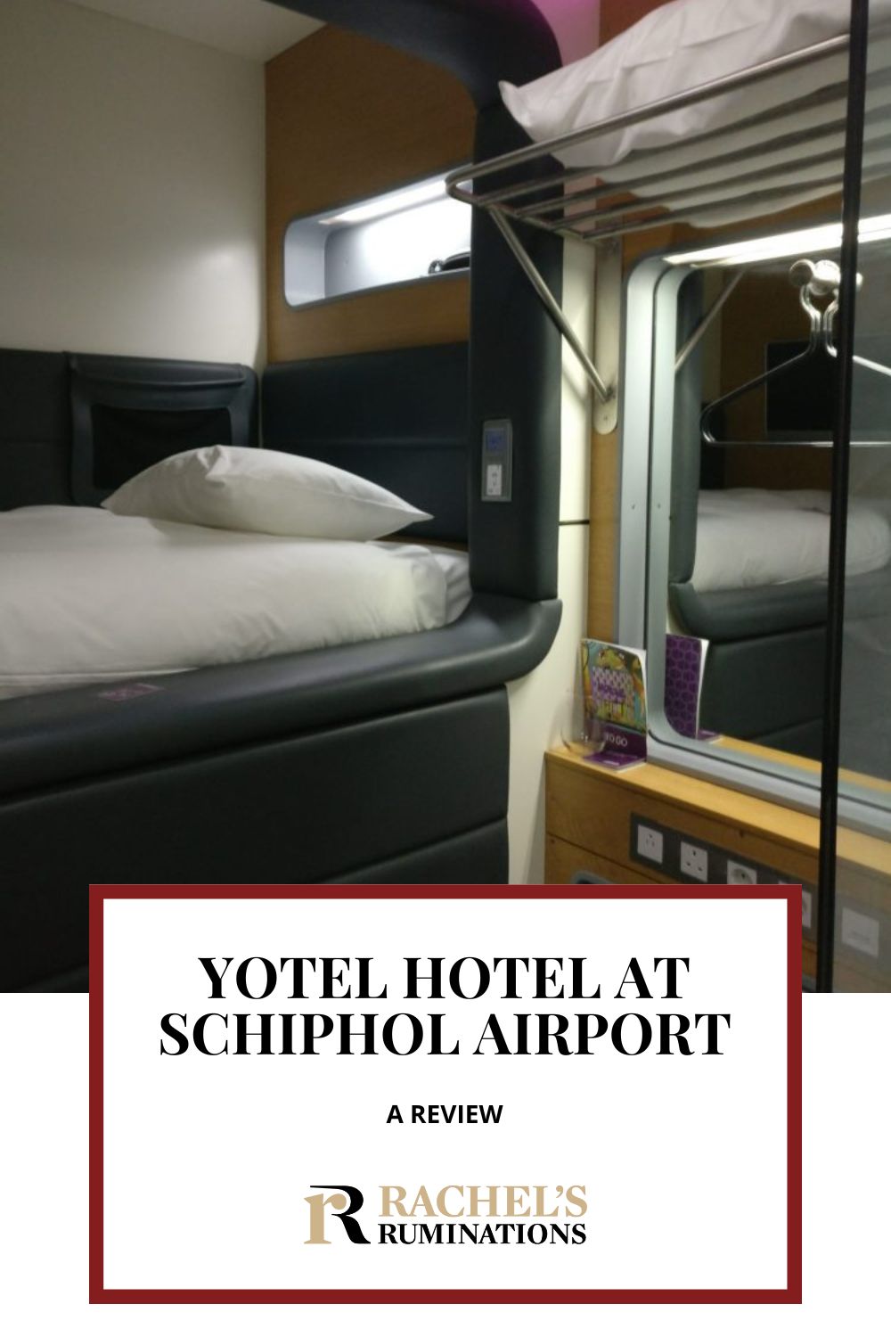 A review of Yotel Hotel Schiphol (a.k.a. YotelAir): inspired by capsule hotels, it's worth considering if you have an early flight and little luggage. via @rachelsruminations