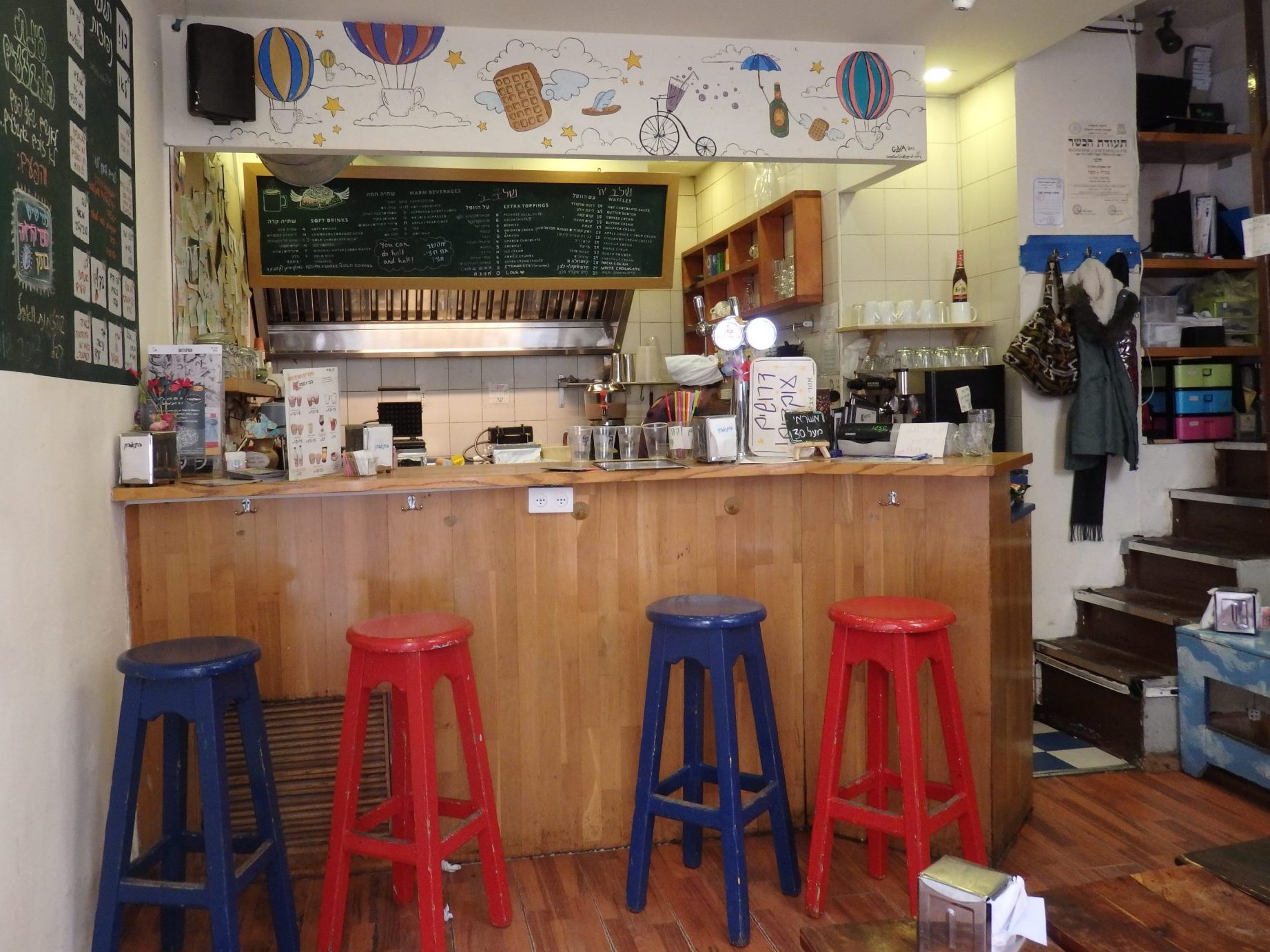 the waffle place, last stop on the Bitemojo tour