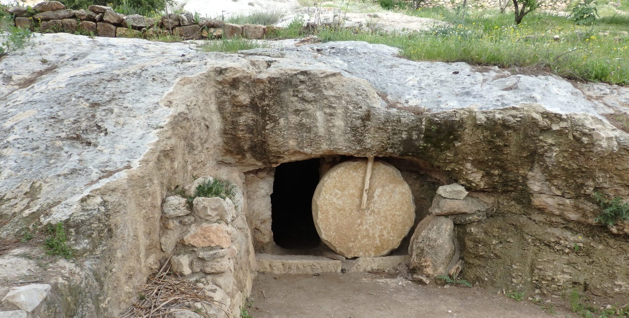 The tomb at Nazareth Village.