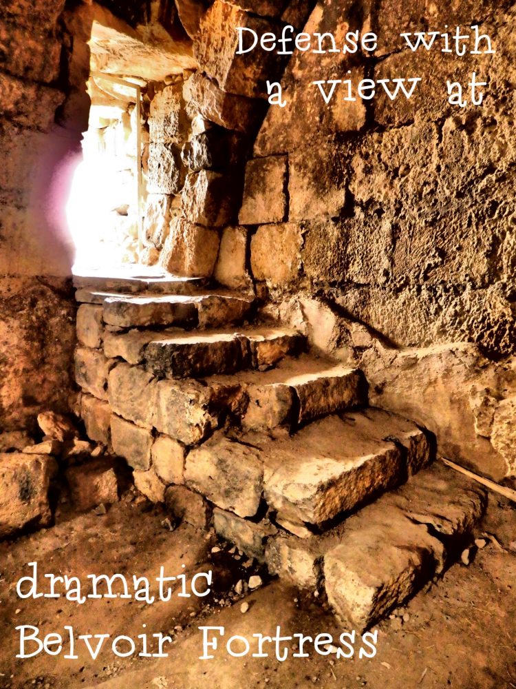 stairs to the cistern at Belvoir Fortress