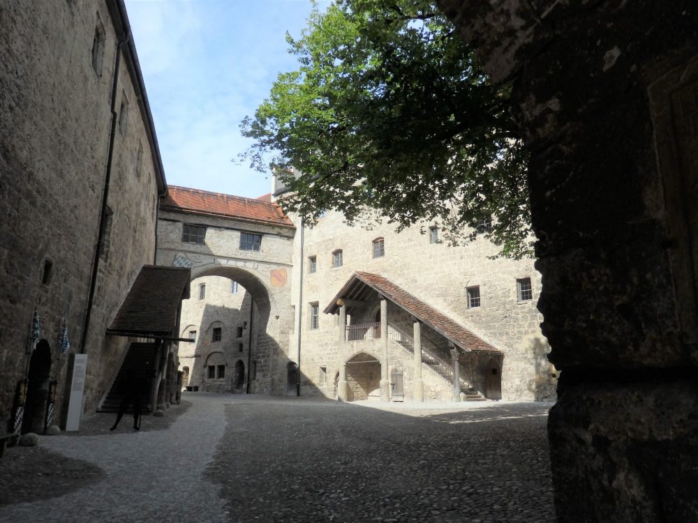 Burghausen Castle inner courtyard