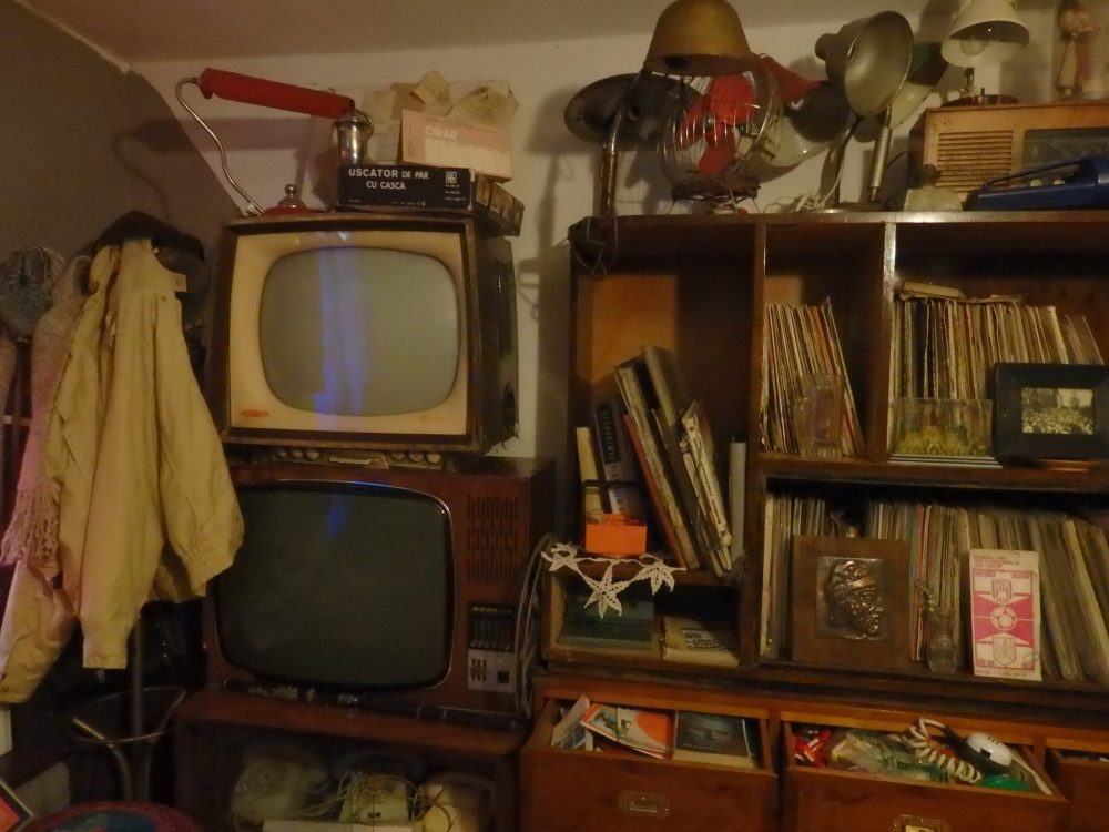 a section of the living room at the Communist Consumers Museum
