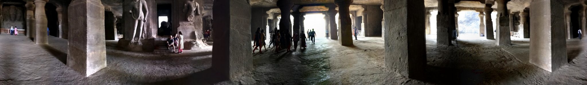 This is a 360 degree panorama, taken from about the middle of Cave 1.