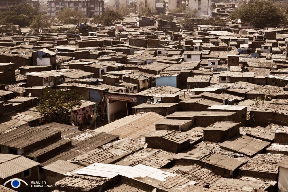 A view over Dharavi rooftops. Photo courtesy of Reality Tours.