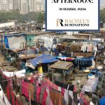 Text: 11 sights in a single afternoon! in Mumbai, India. Image: Dhobi Ghat laundry.