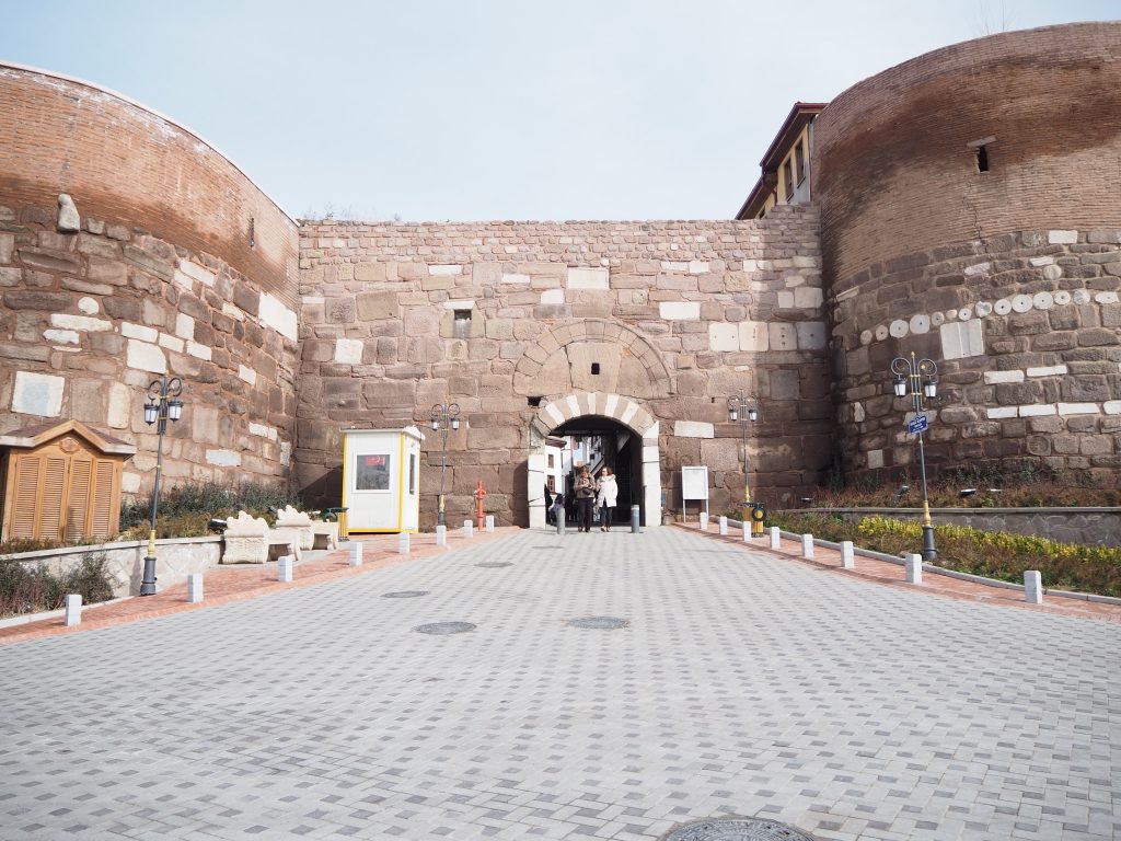 Entrance gate to Ankara castle