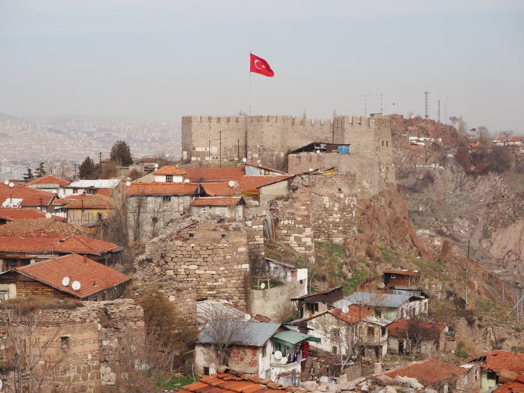 More battlements, as seen from Ankara Castle