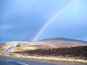 The weather was very changeable when we did our Highland Clearances heritage tour in October, so we saw quite a few rainbows!