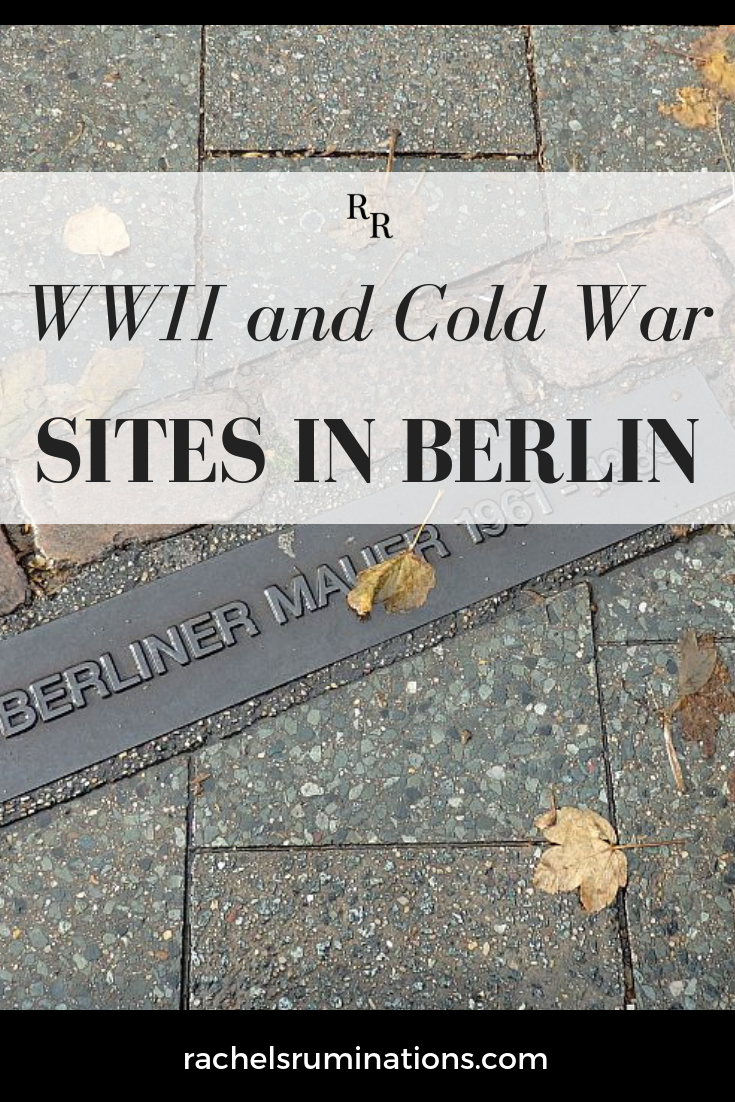 Berlin is a wonderfully diverse and dynamic city and, for a tourist with an interest in history, there are plenty of WWII and Cold War sites to visit. Here's a complete list! via @rachelsruminations