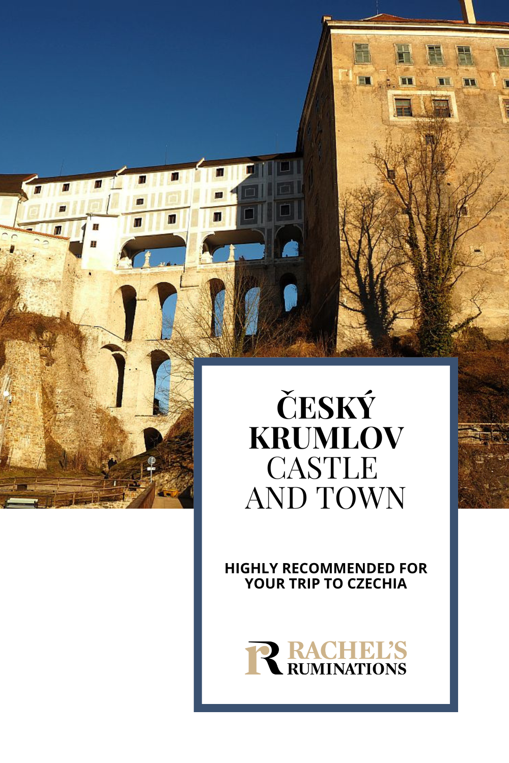 On your trip to Czechia, besides Prague, I highly recommend visiting Cesky Krumlov and the imposing Czesky Krumlov Castle. via @rachelsruminations