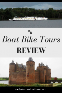 PInnable image
Photos: the riverboat above and Muiderslot castle below.
Text: Boat Bike tours review