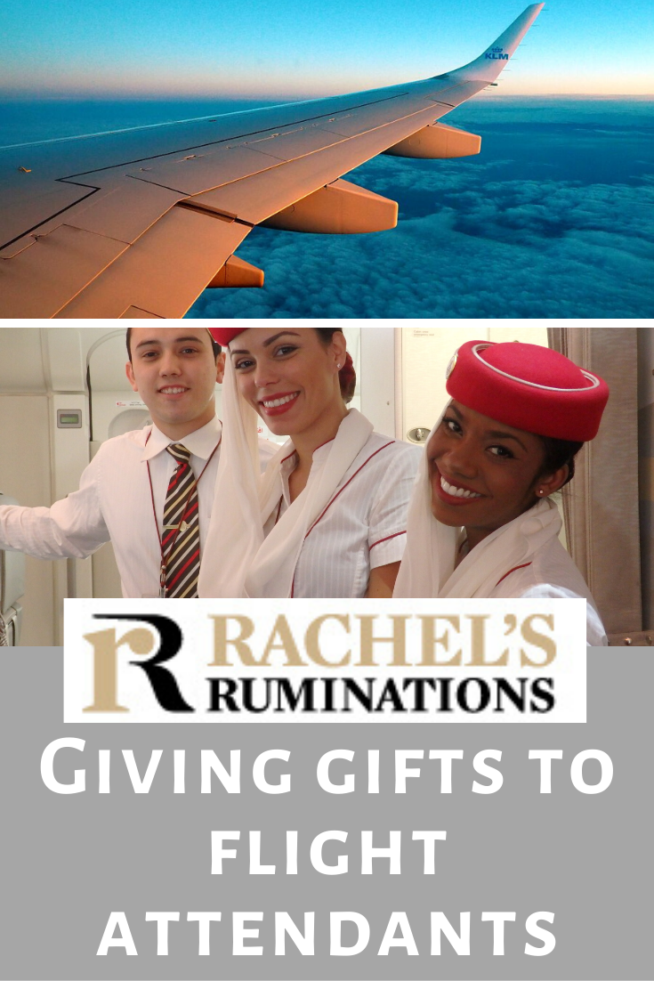 Cabin crew members have an important role and show remarkable patience. Here's a story about my experiment with bringing gifts for flight attendants. #flightattendant #flying #cabincrew #rachelsruminations via @rachelsruminations