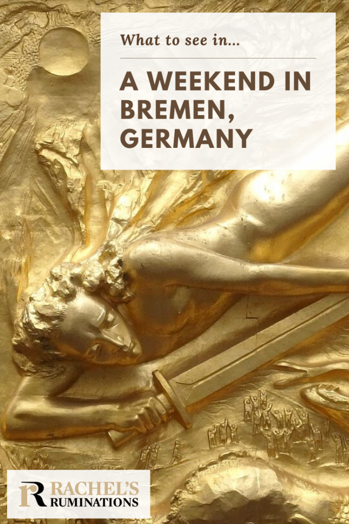 Pinnable image
Image: the golden bas-relief "Lichtbringer"
Text: What to see in ... a weekend in Bremen